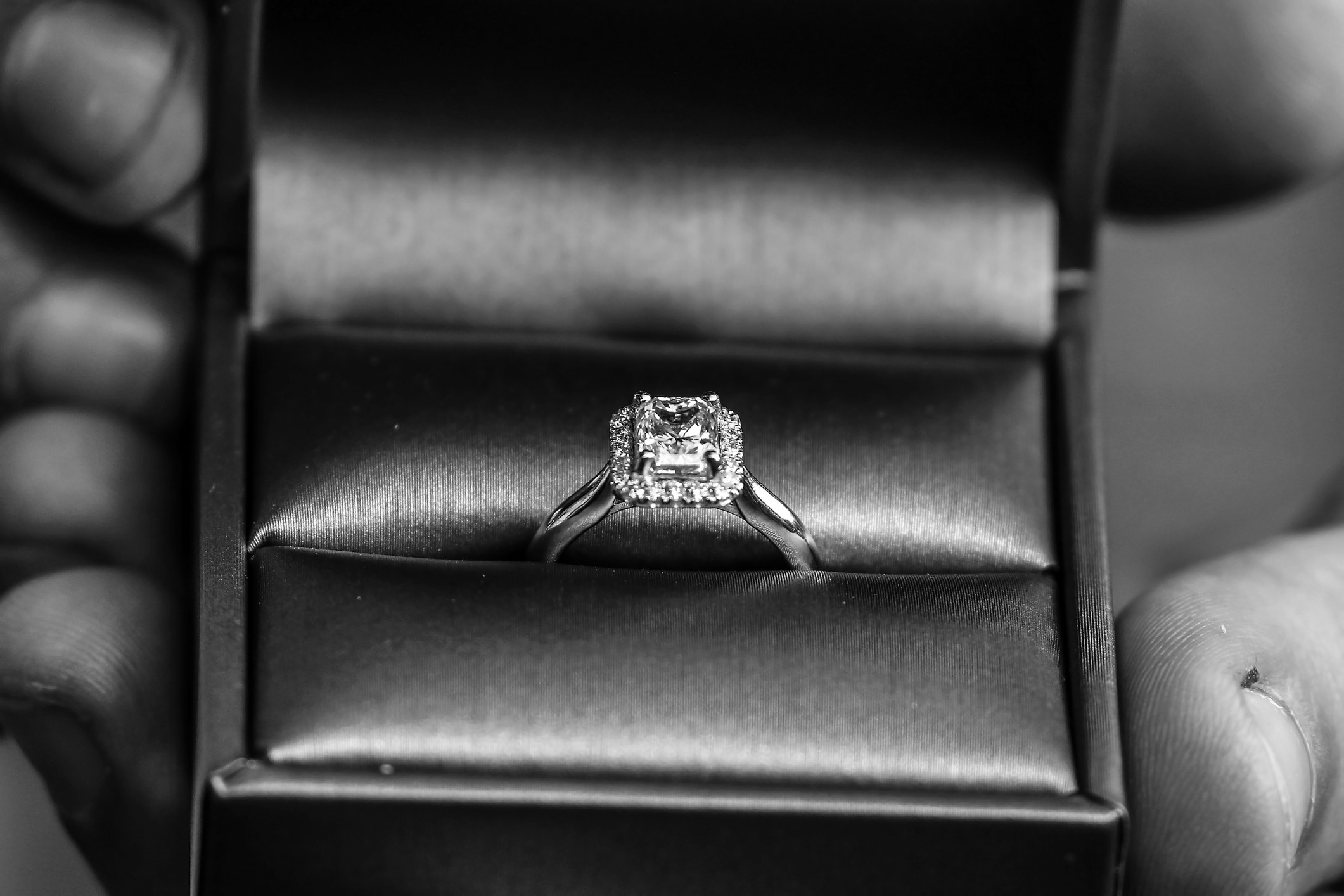 A large diamond ring