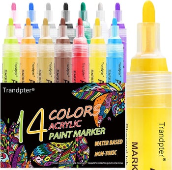 A pack of 14 paint markers