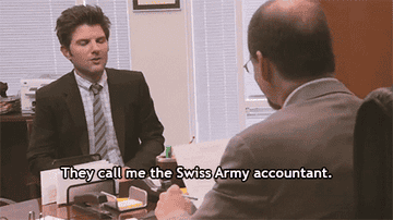 &quot;They call me the Swiss Army accountant.&quot;
