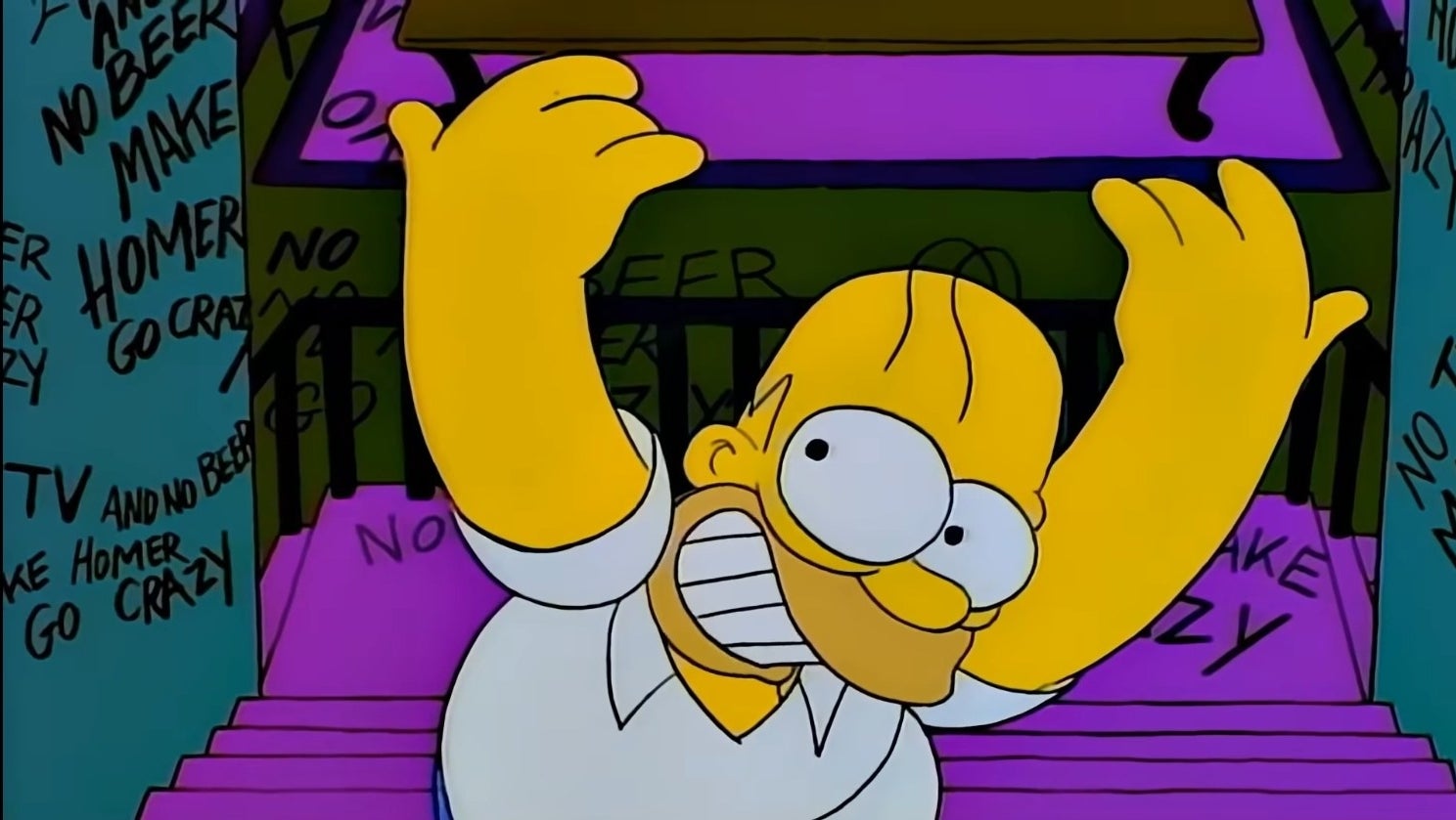 Homer Simpson evoked Jack Torrance in &quot;Treehouse of Horror V&quot;