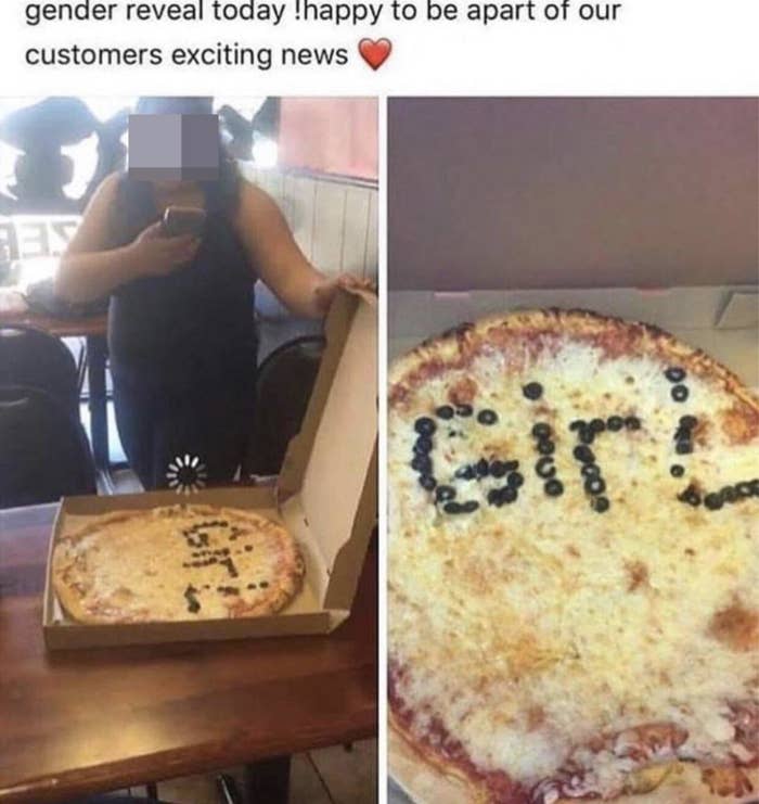 pizza that just reads girl
