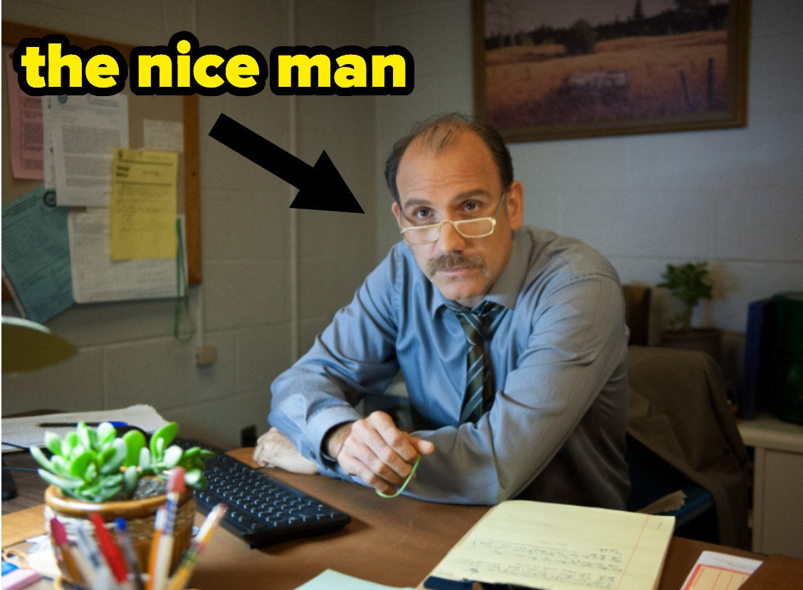 An episode still of the character labelled &quot;the nice man&quot;