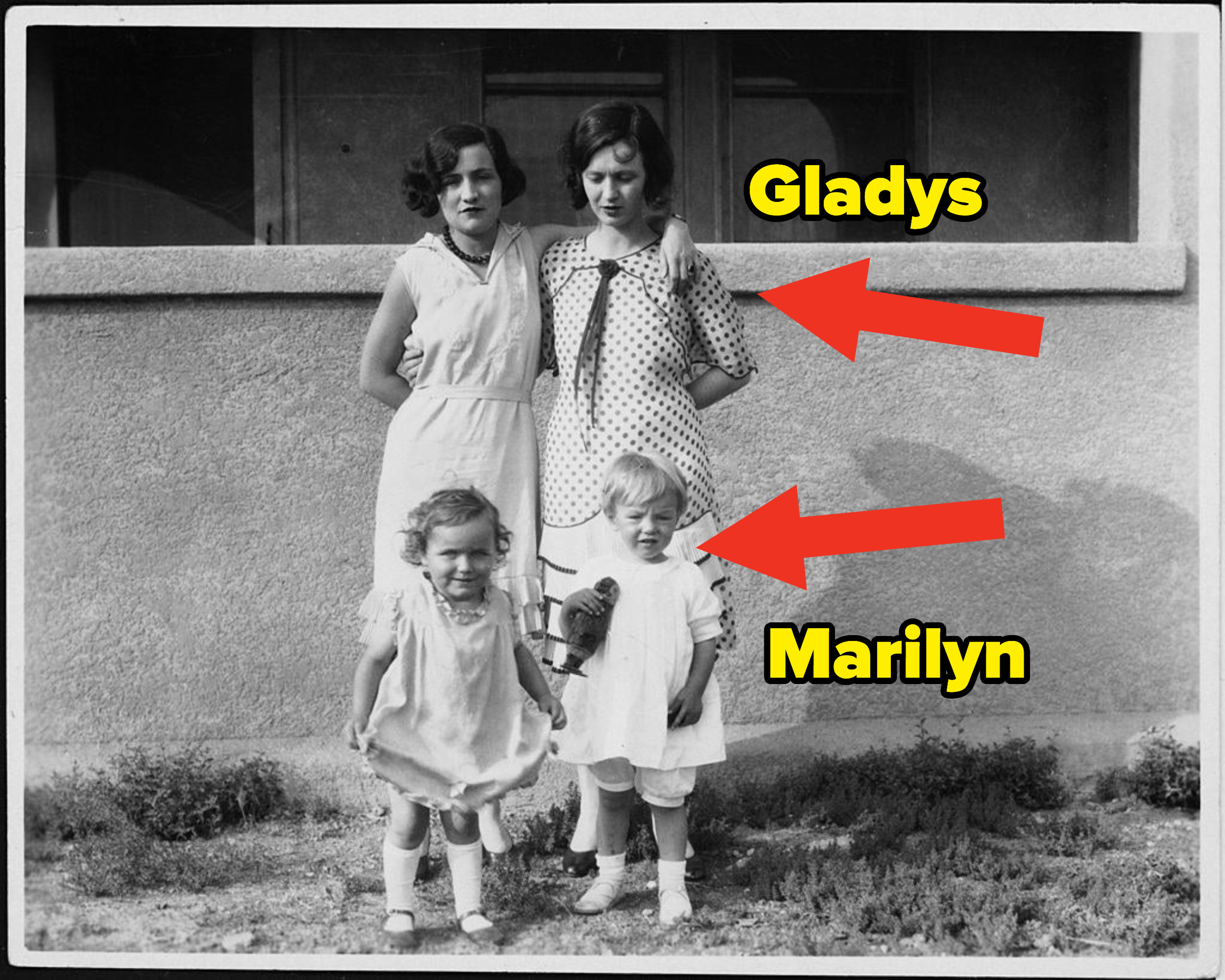 Gladys and Marilyn with a friend