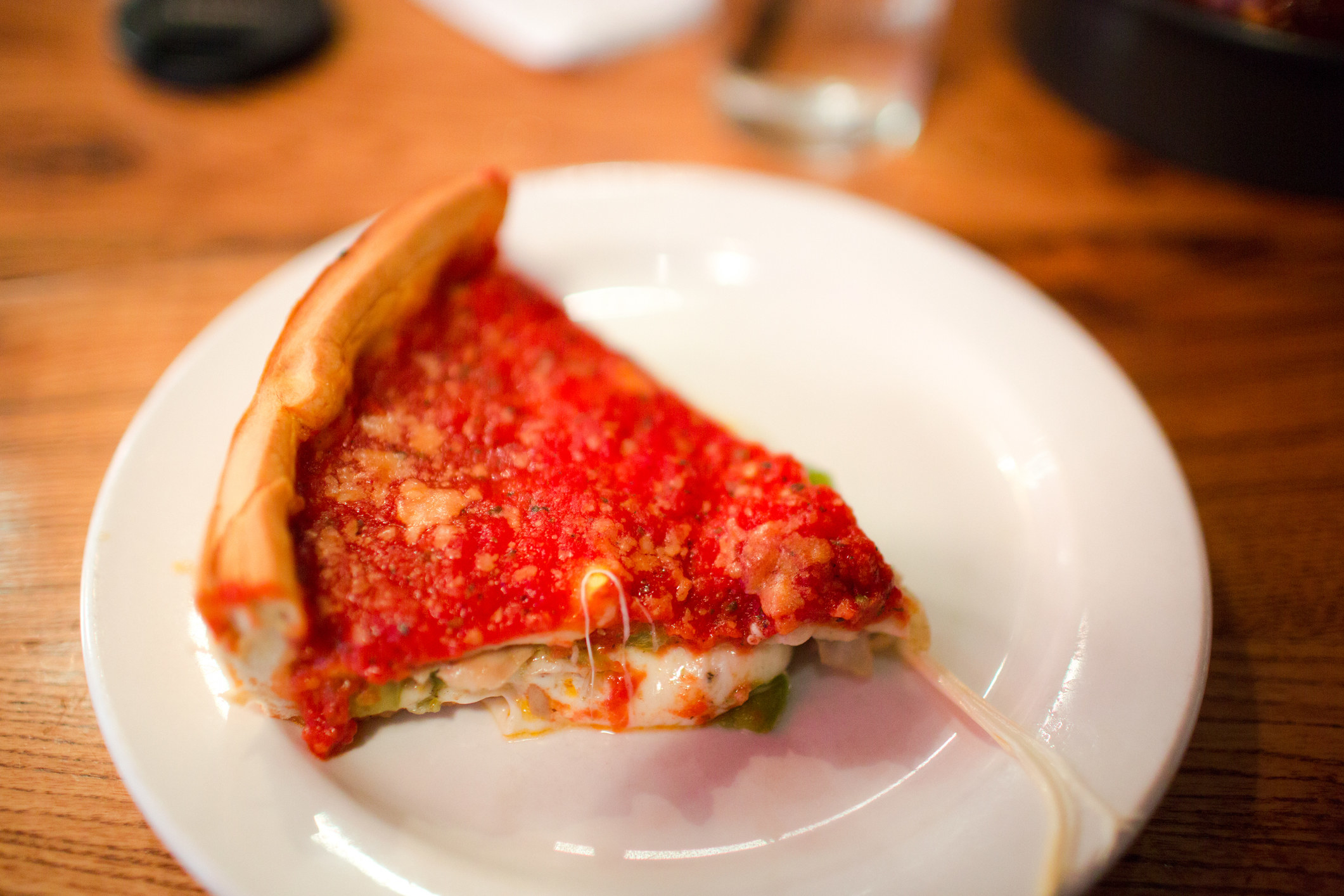 Chicago deep dish pizza.