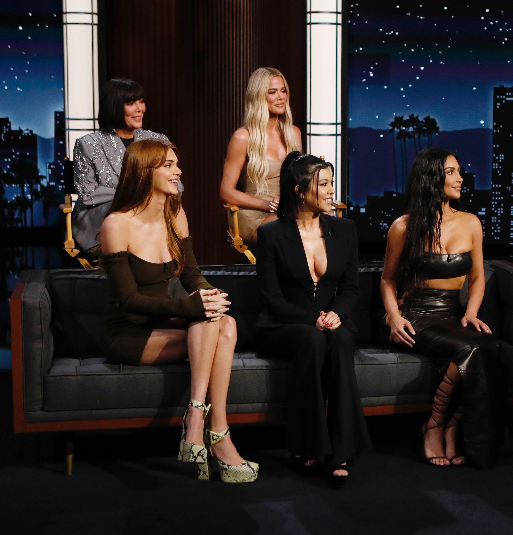 the Kardashians on a talk show