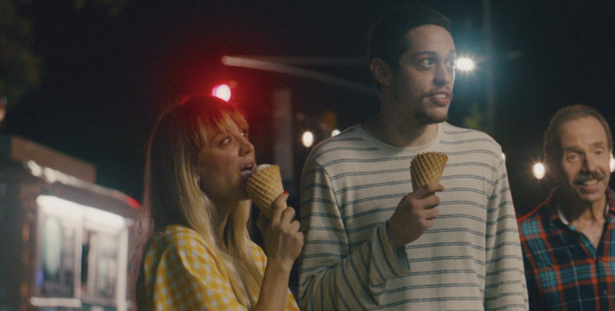 kaley and pete&#x27;s characters eating ice cream