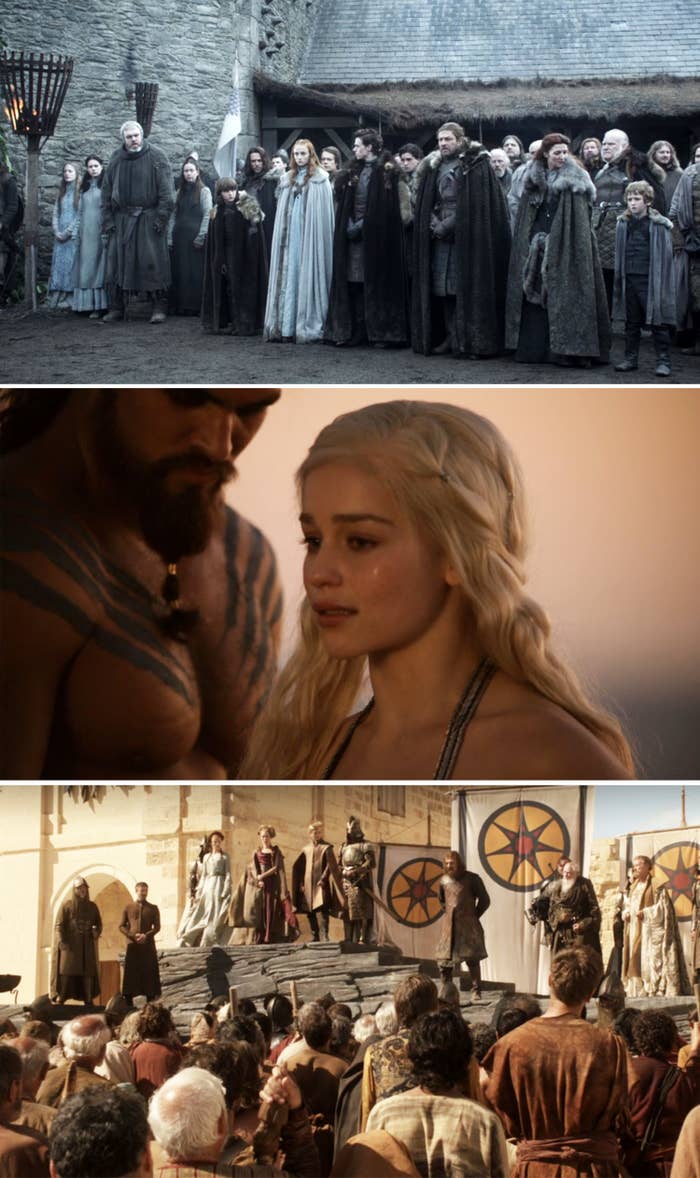 Scenes from Game of Thrones