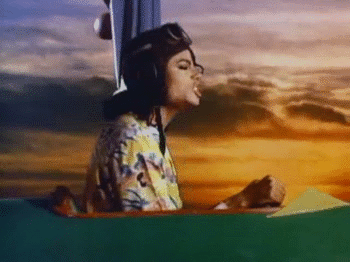Michael Jackson in his music video for Leave Me Alone 