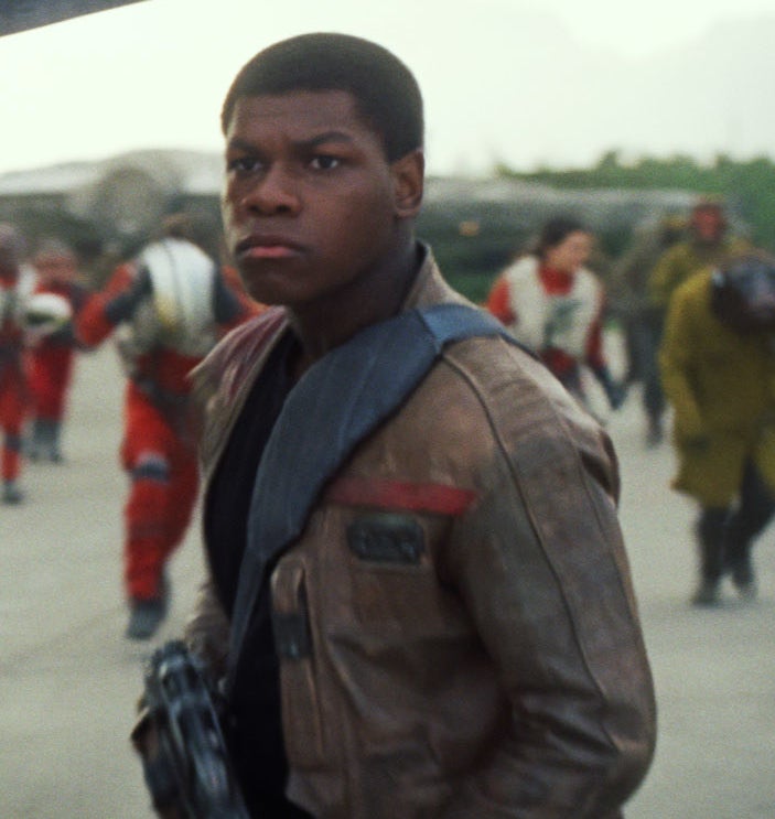John Boyega in Star Wars: The Force Awakens