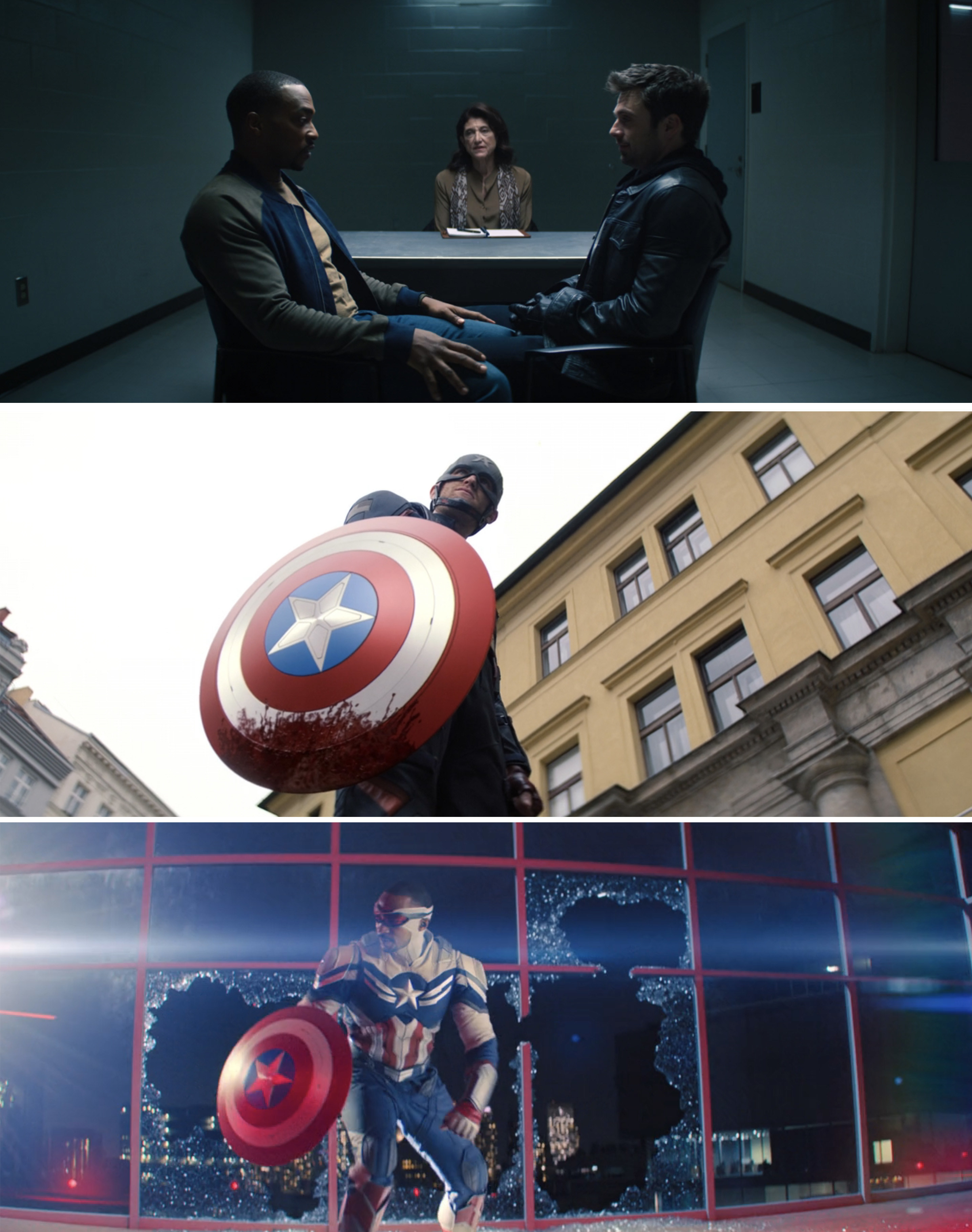 Scenes from The Falcon and the Winter Soldier