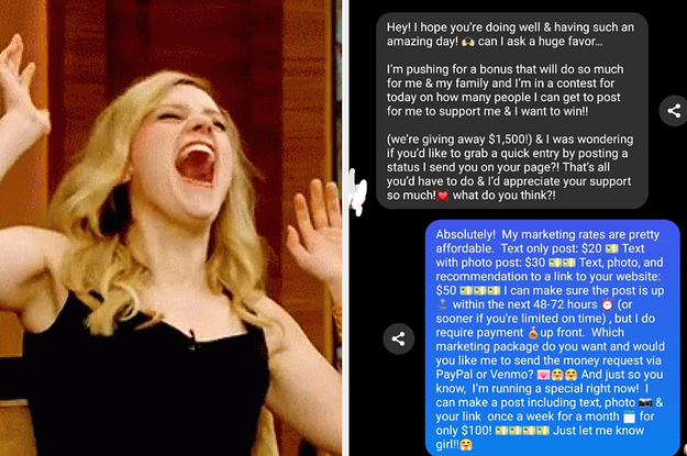 someone pulling reverse psychology on an mlm'er who messaged them