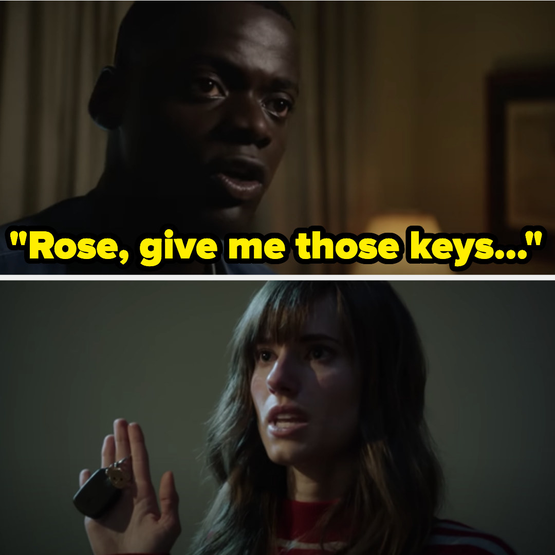 Chris asks for the keys from Rose and she reveals she had them the whole time