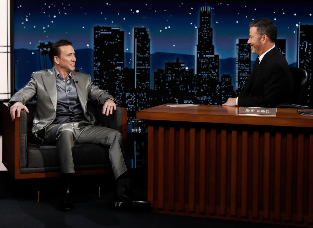 Nicolas Cage on &quot;Jimmy Kimmel Live!&quot;