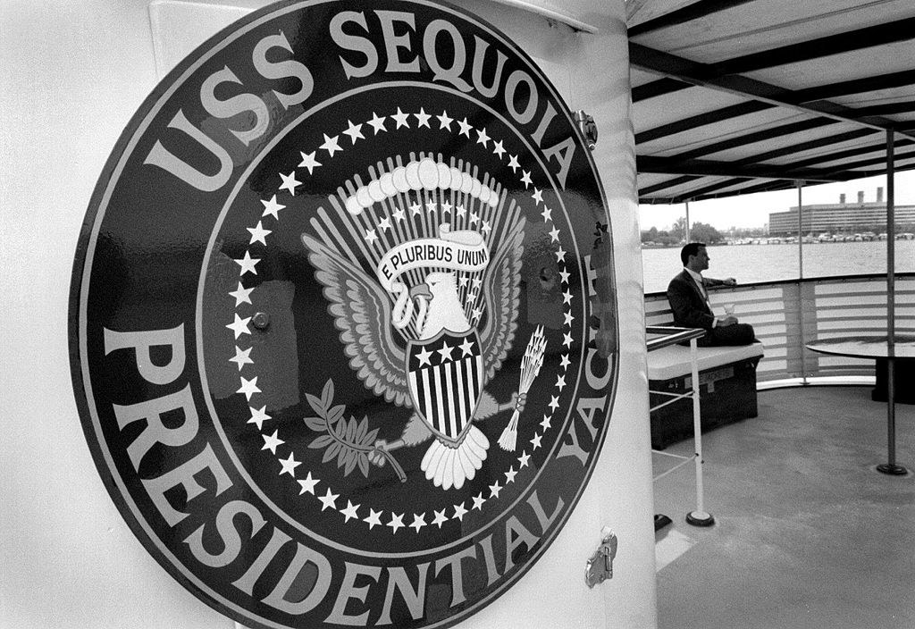 The &quot;USS Sequoia president yacht&quot; seal up close