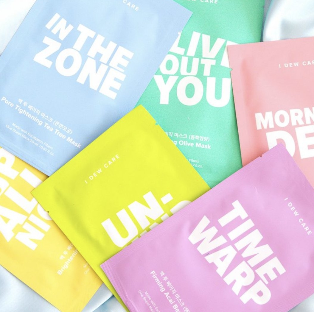 the different sheet masks in the set