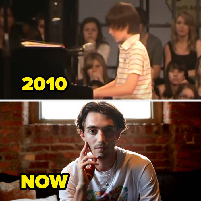 Greyson Chance in 2010 and now