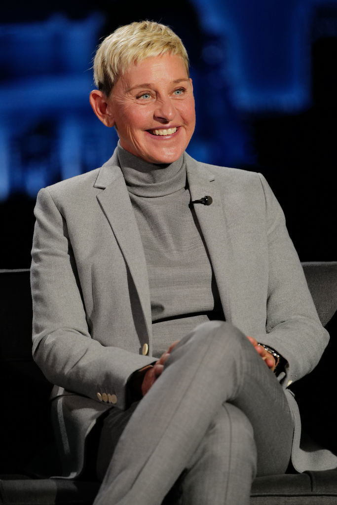 closeup of Ellen DeGeneres smiling