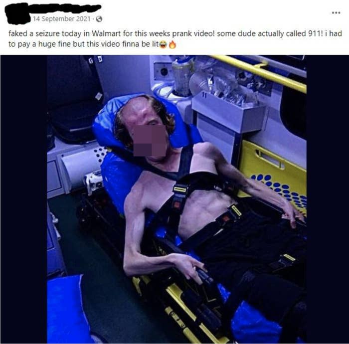 a person in an ambulance