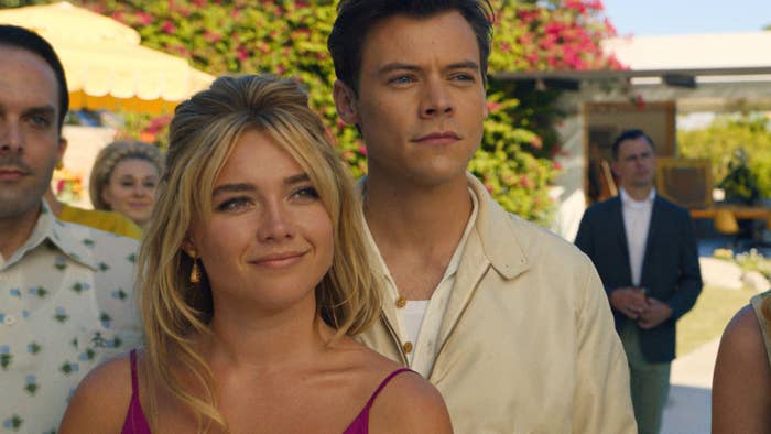 FLORENCE PUGH as Alice and HARRY STYLES as Jack in New Line Cinema’s “DON’T WORRY DARLING