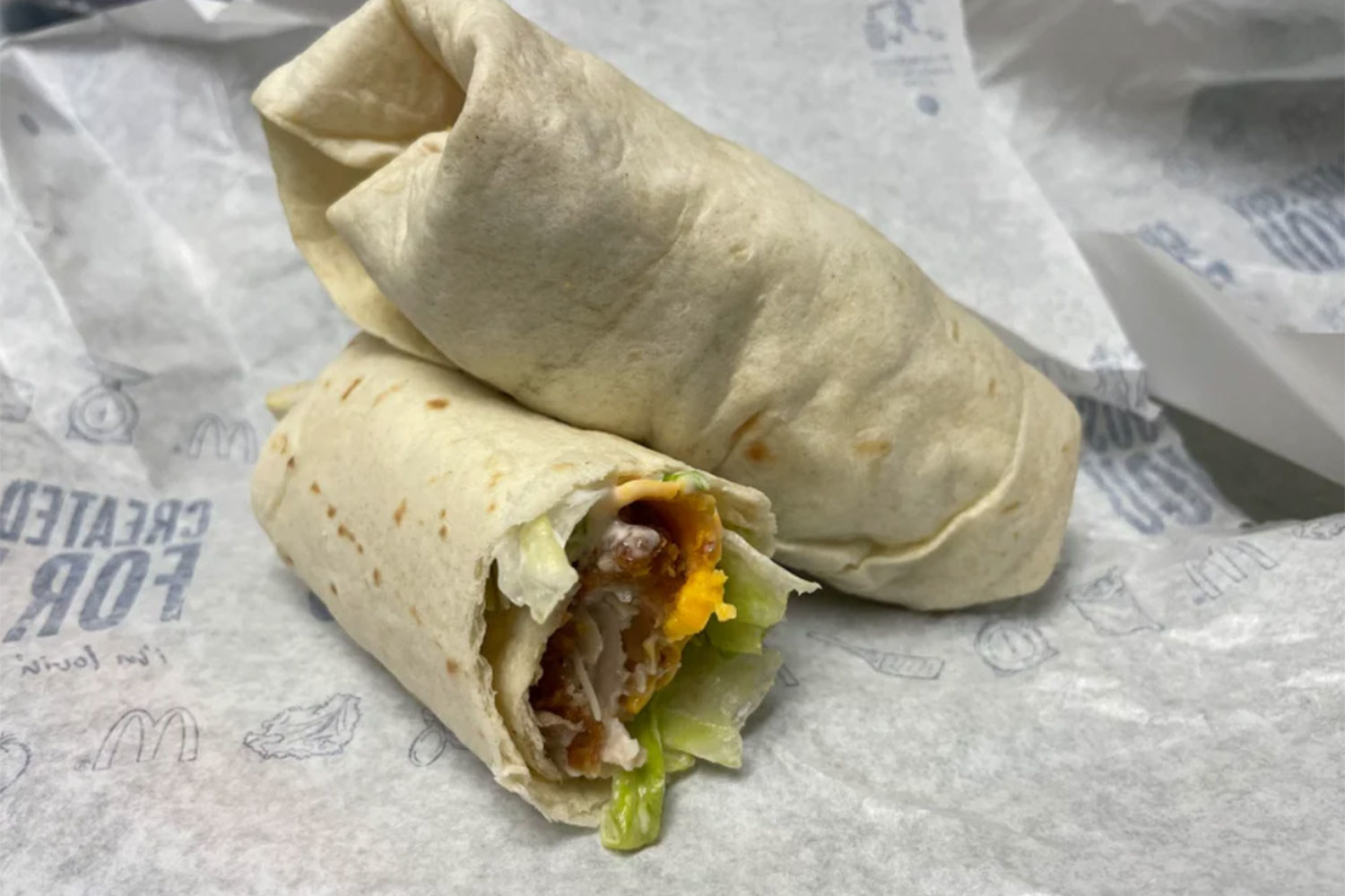 A McDonald&#x27;s Snack Wrap.