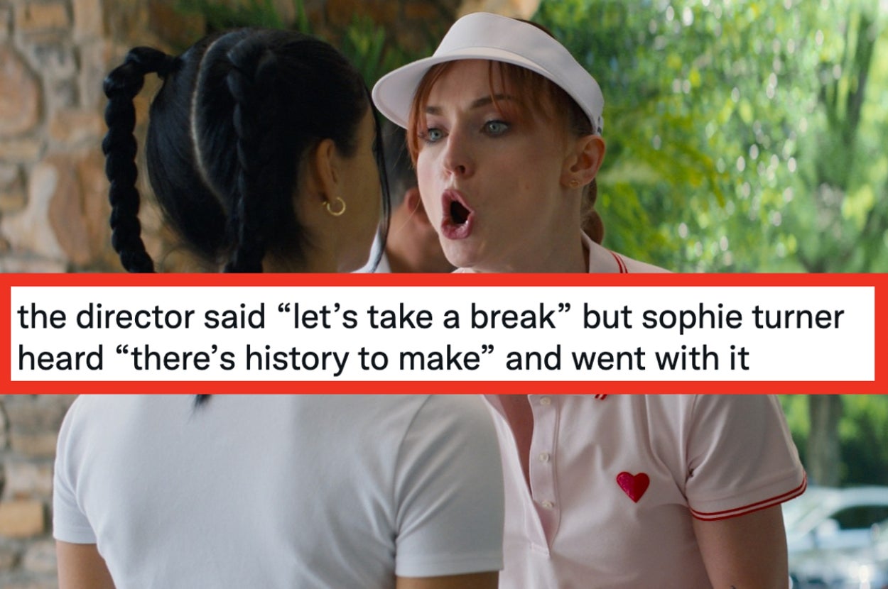 A close up of Sophie Turner yelling