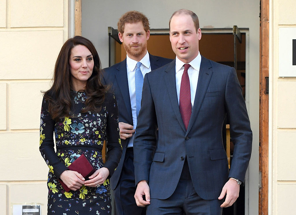 Prince William with his brother and wife