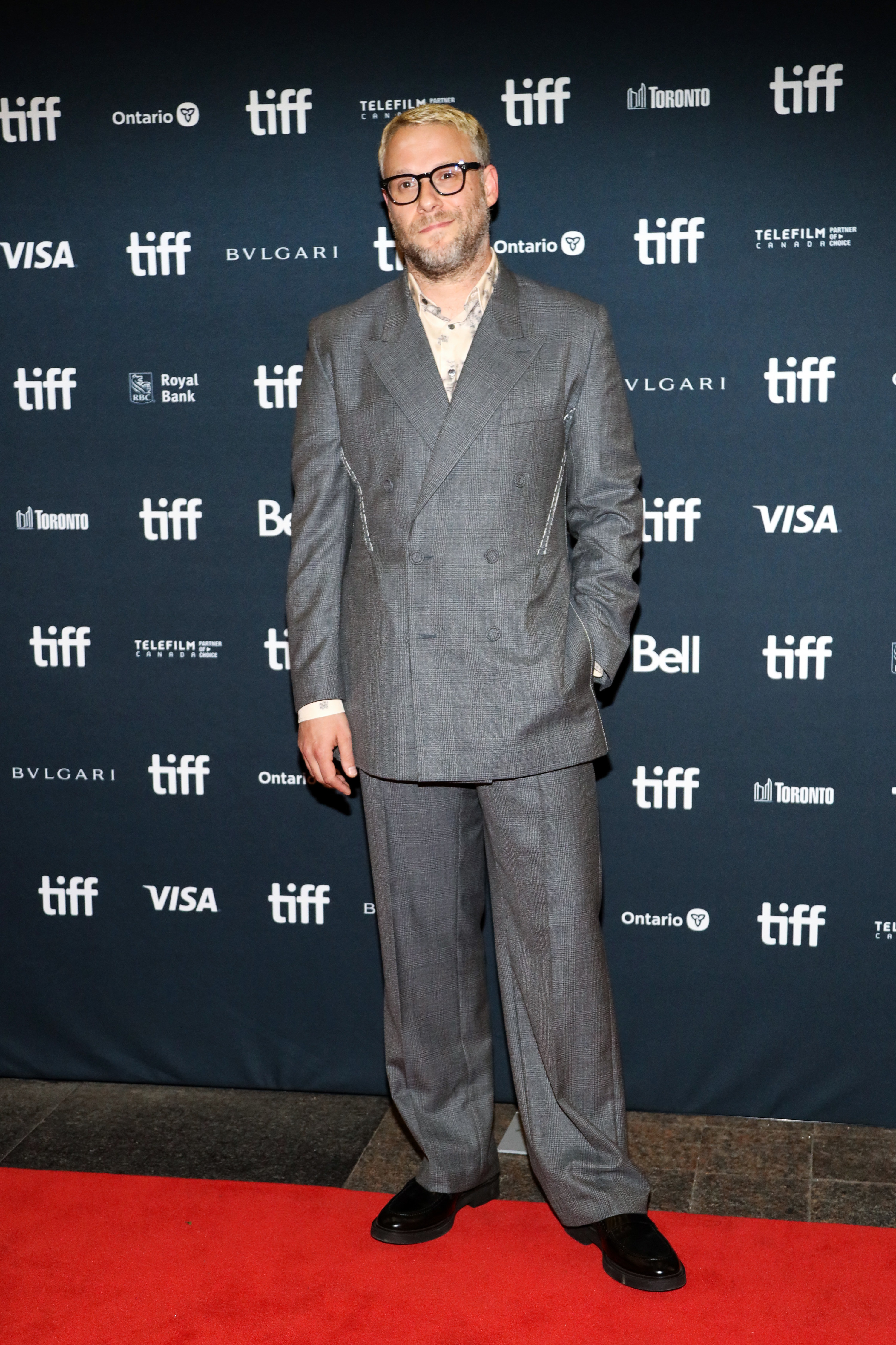 Rogen on the red carpet at a film festival
