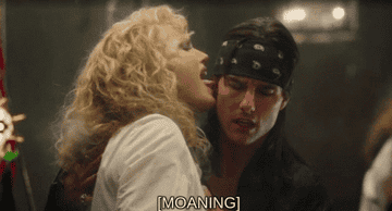 Malin Åkerman licking Tom Cruise&#x27;s ear in Rock of Ages
