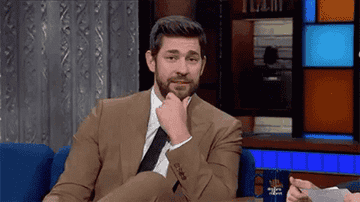 John Krasinski shrugging