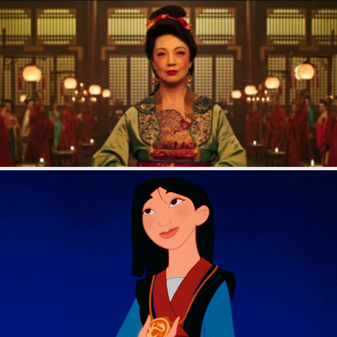Screenshots from both &quot;Mulan&quot; movies