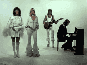 Scene from a &#x27;70s ABBA music video