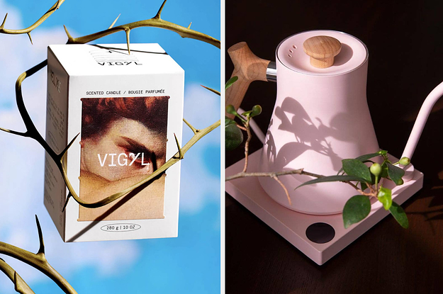 A Vigyl Candle and a Fellow kettle