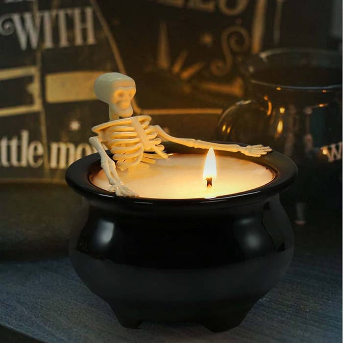 the skeleton candle