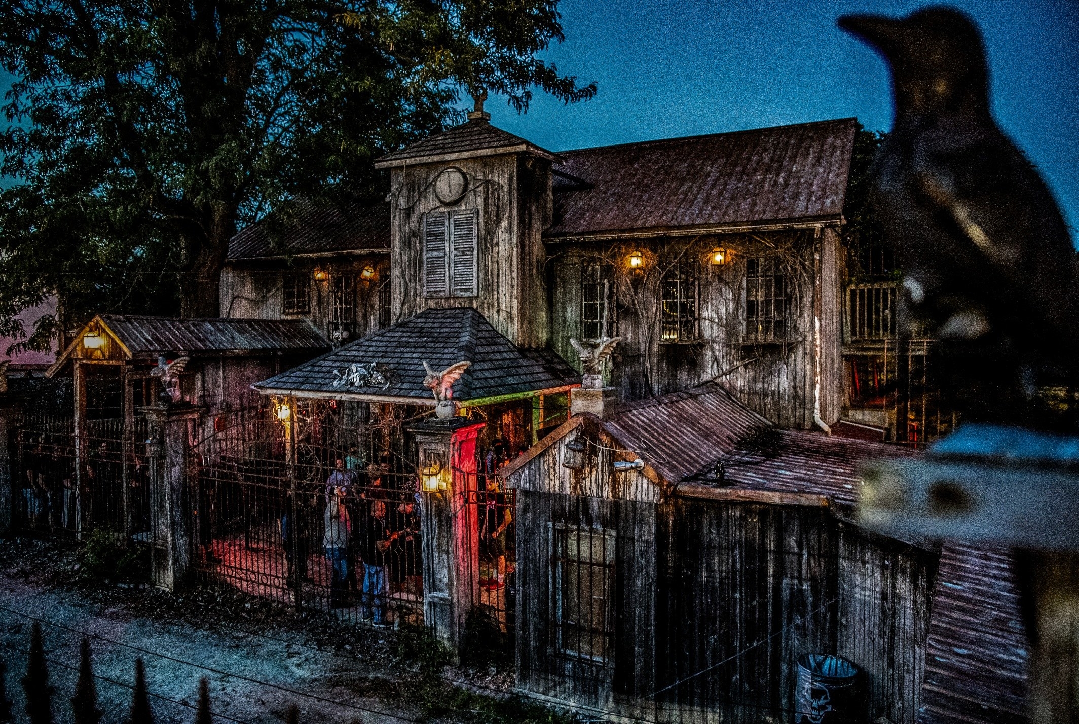 One of the highly-detailed haunted attractions at &quot;Field of Screams&quot;