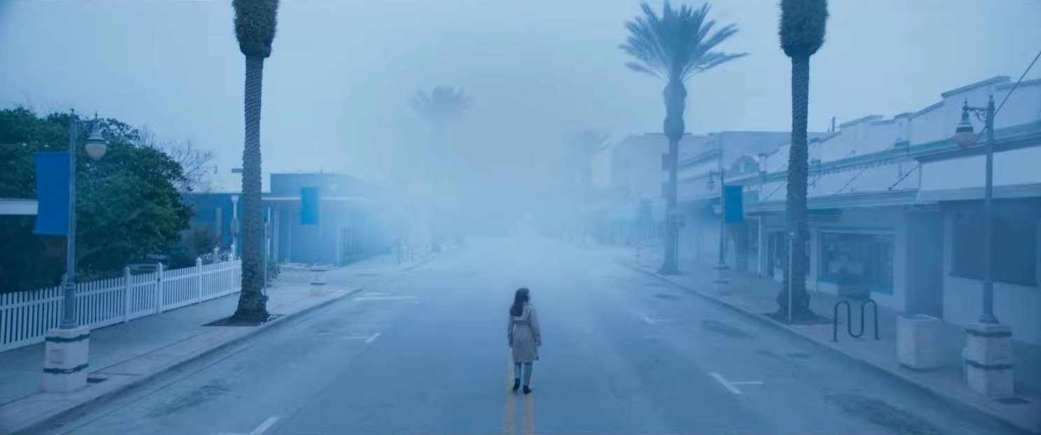 A woman investigates a foggy, empty island town in &quot;Offseason&quot;