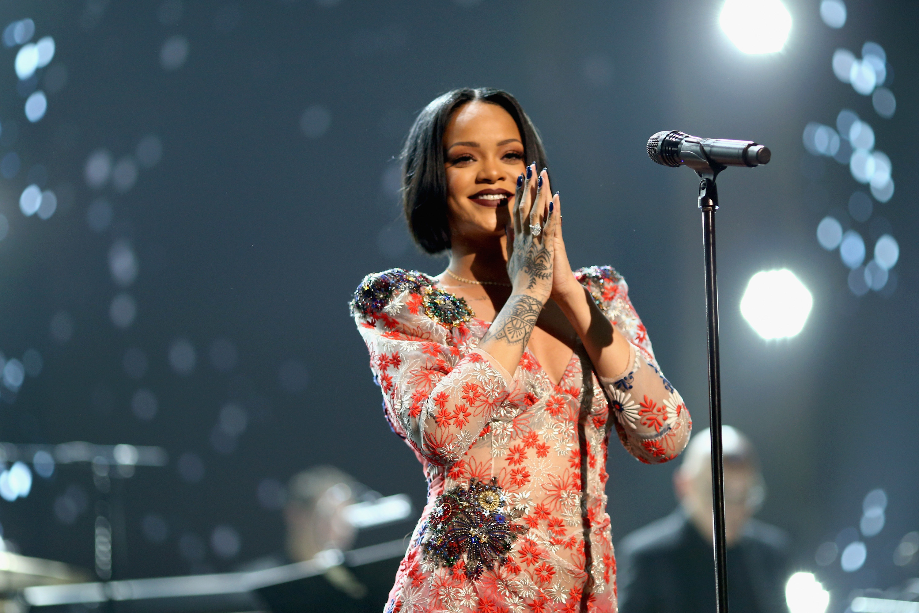 Rihanna onstage