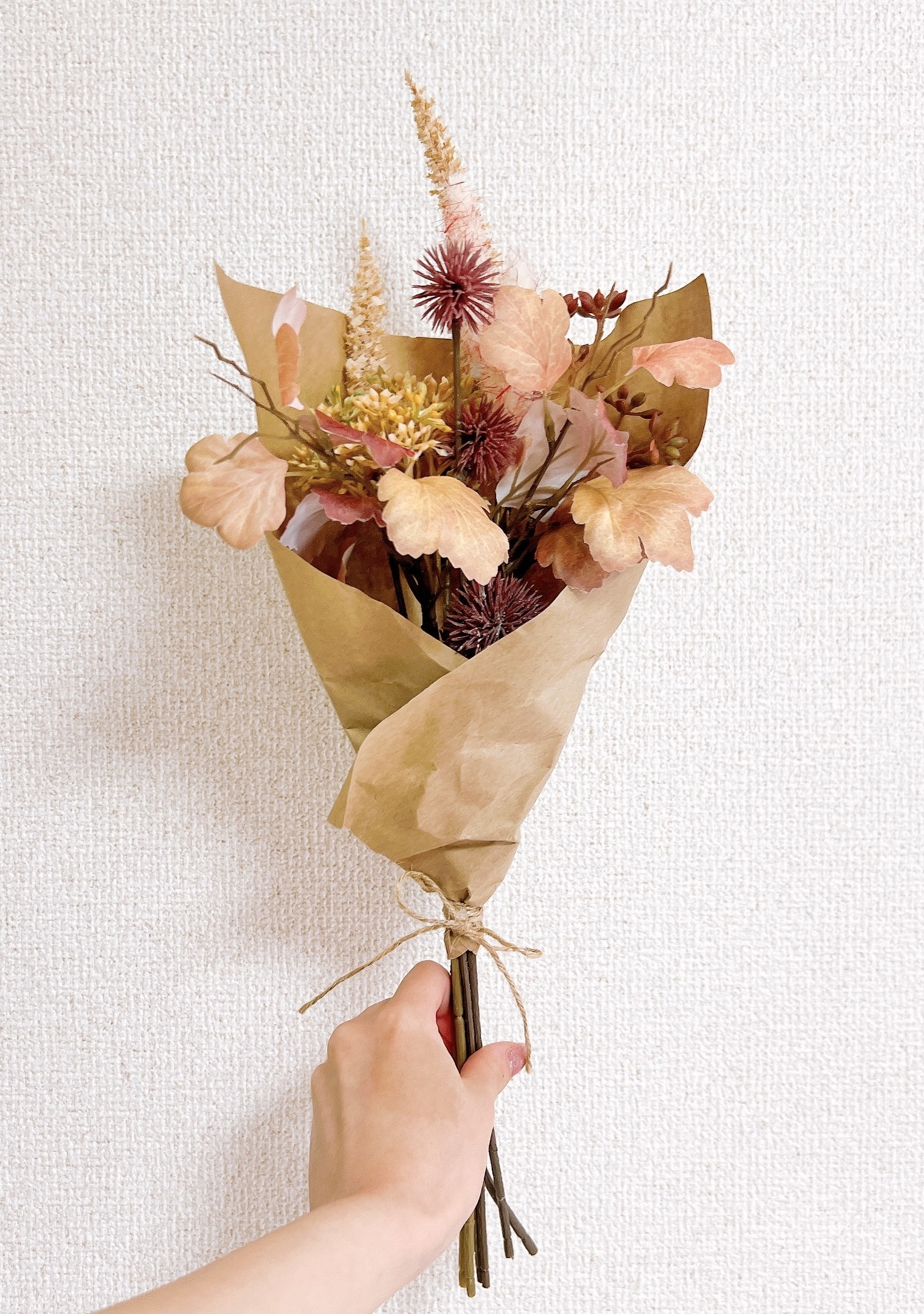 IKEA（イケア）のおすすめインテリア「SMYCKA スミッカ 造花のブーケ,ペールピンク/ベージュ,48cm」