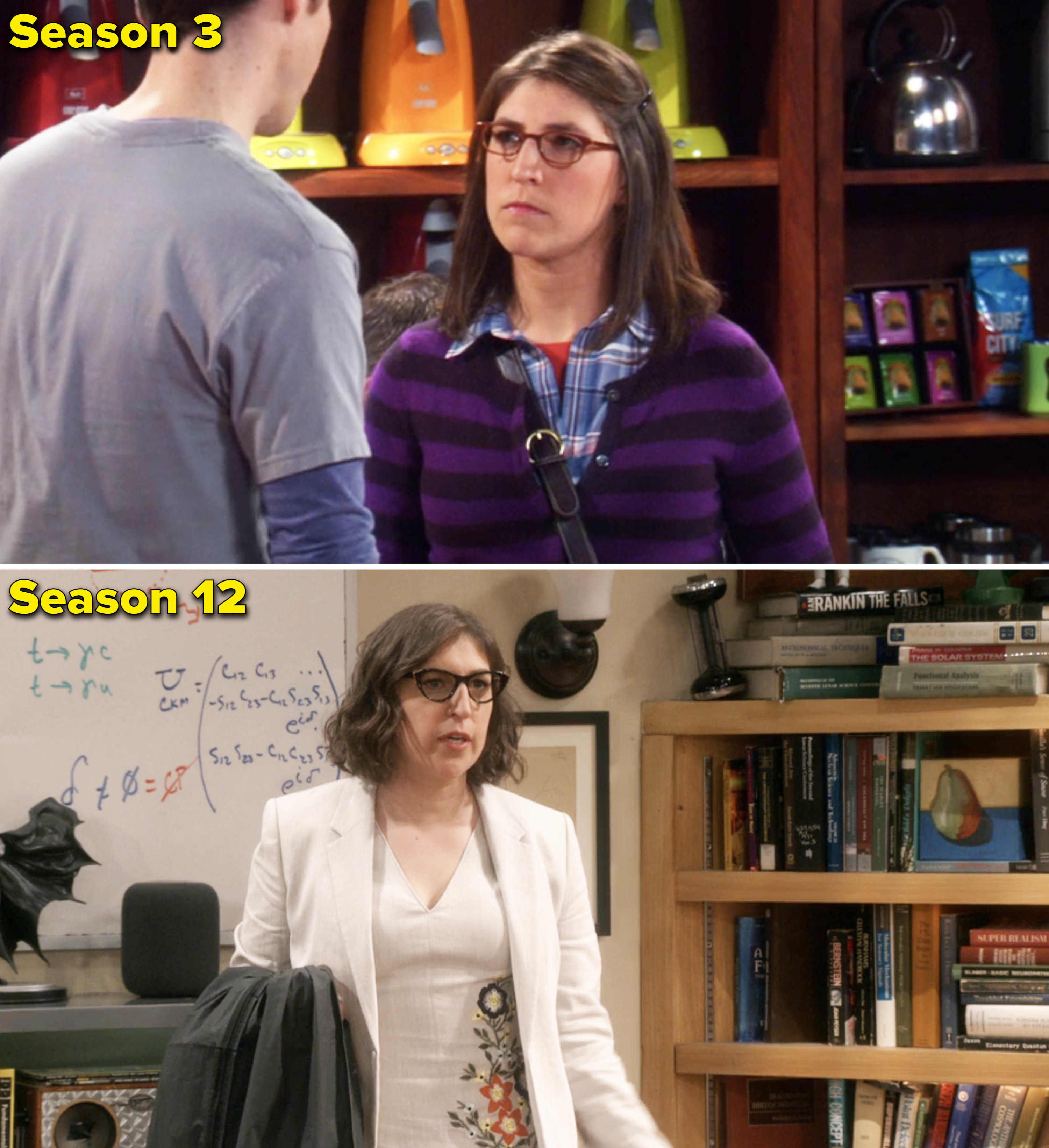 Mayim in seasons 3 and 12