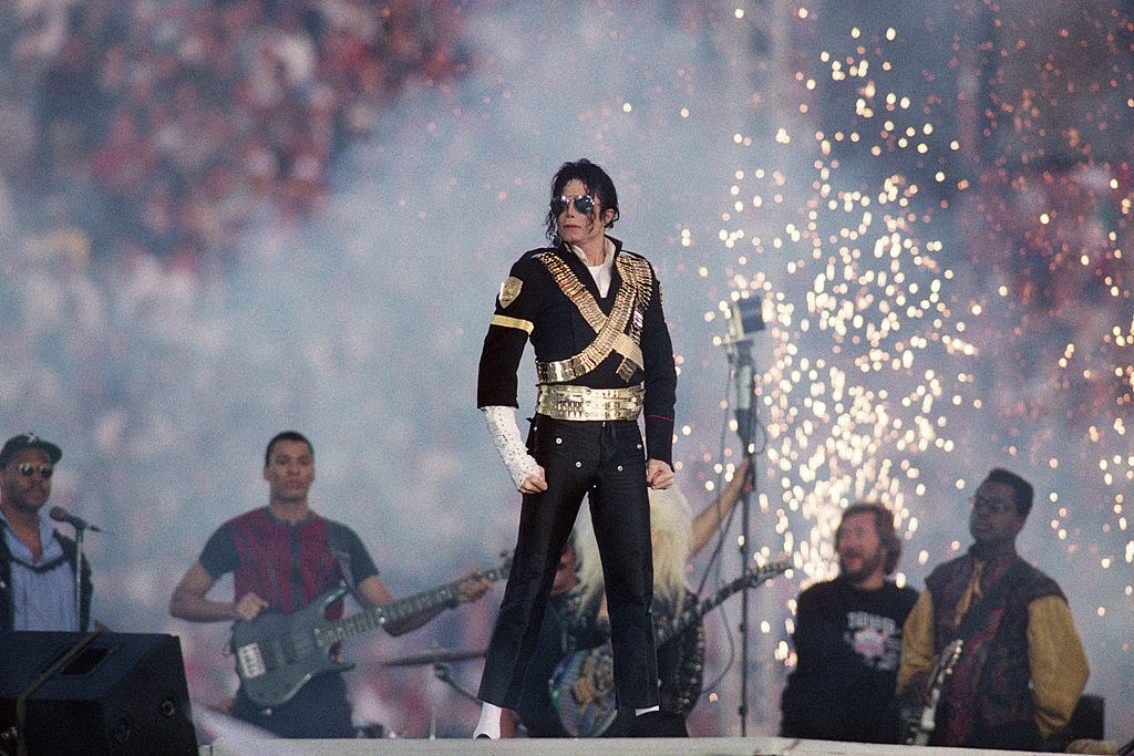 Michael performing