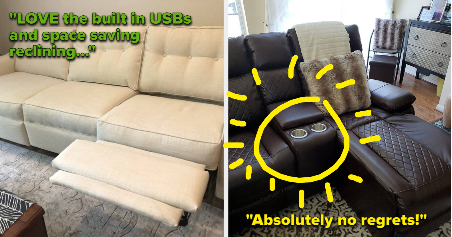 Most comfortable deals reclining sofa