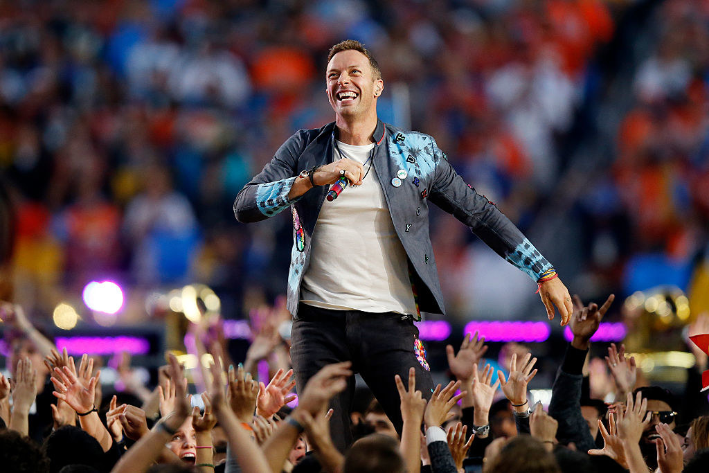 Chris Martin performing