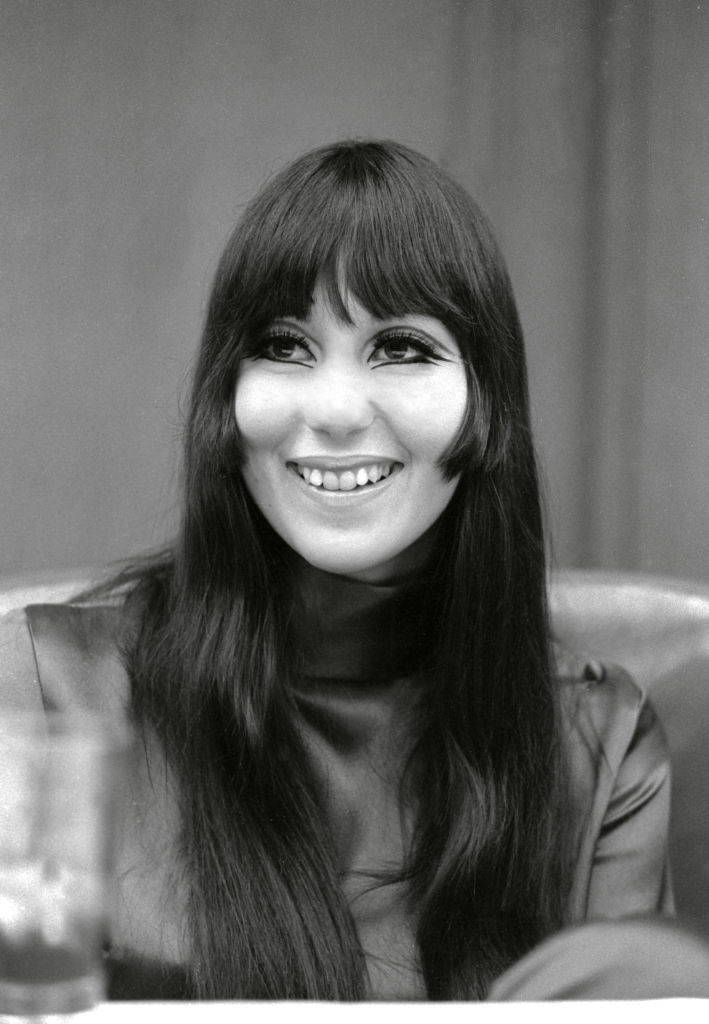 Cher at a press conference for &quot;Good Times&quot; in 1967