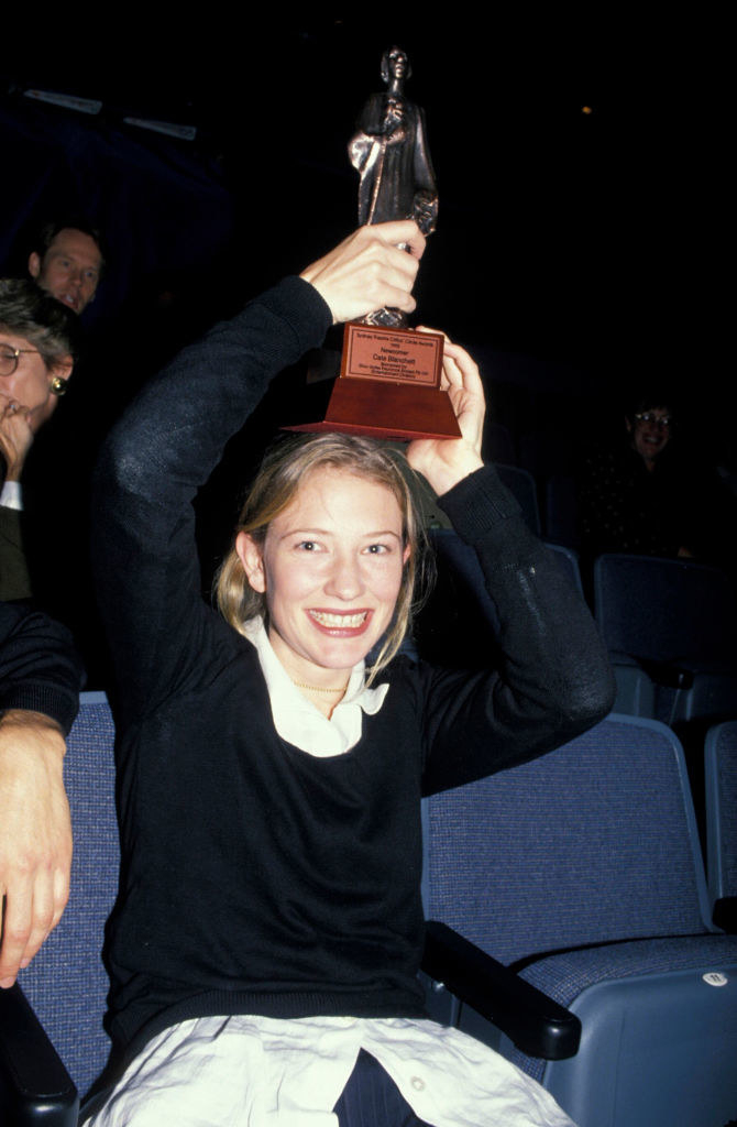 Blanchett at the Sydney Critics Awards in 1994