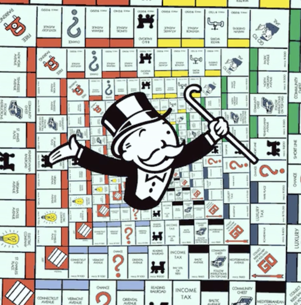 the monopoly man and board game