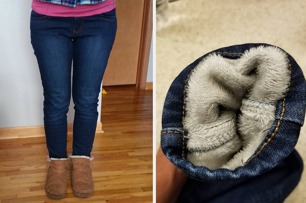 old navy fleece lined jeans