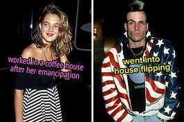 Drew Barrymore worked at a coffee house, and Vanilla Ice went into house flipping