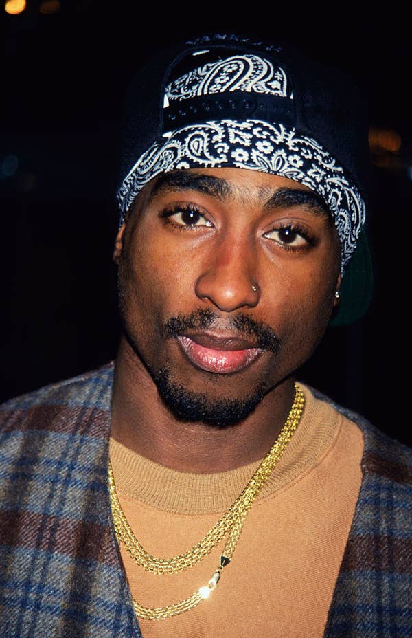 closeup of Tupac