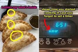 Empanadas and an oven timer