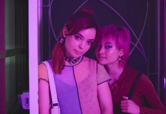 Quinni and Sasha from Heartbreak High posing together