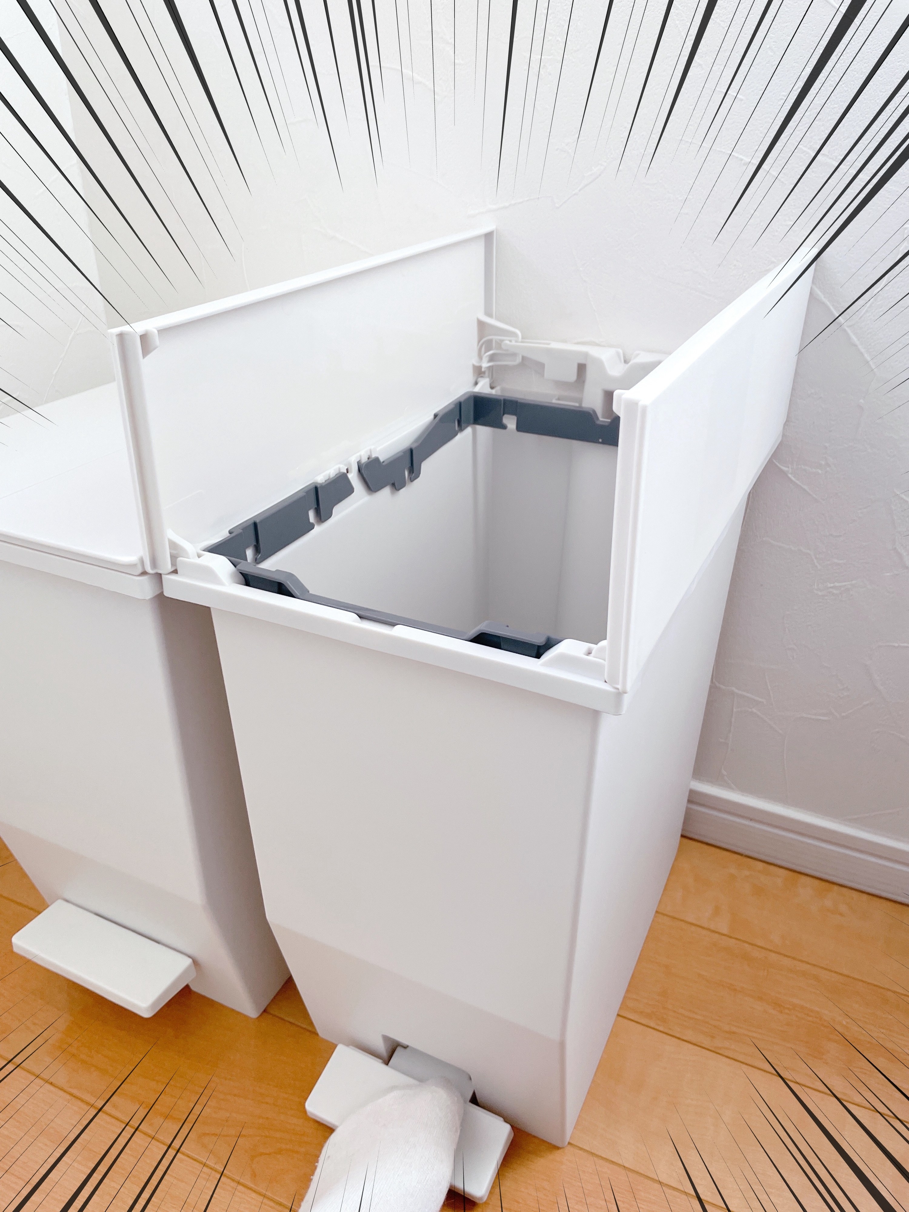 CAINZ（カインズ）のおすすめゴミ箱「棚下で使えるダストボックス 20L グレー」